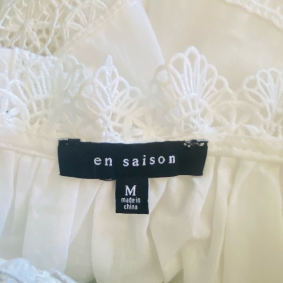 En Saison White Lace Long Sleeve Blouse SKU0662 - Picture 7 of 9